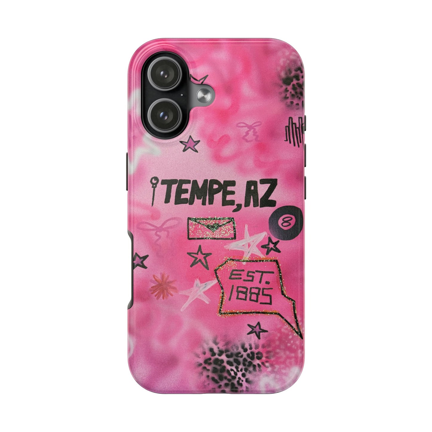 "tempe, az pt. 2" airbrush iPhone case