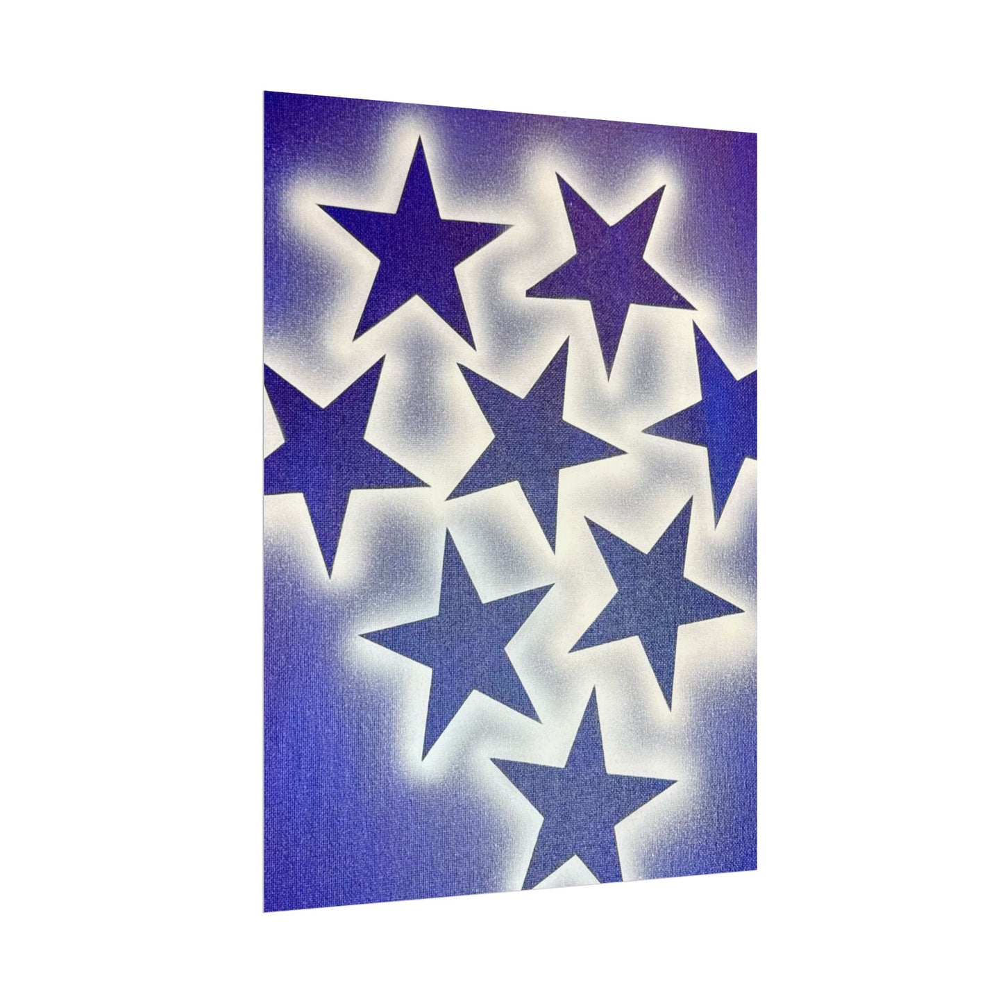 "frosted galaxy" airbrush rolled print