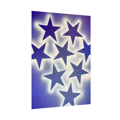"frosted galaxy" airbrush rolled print