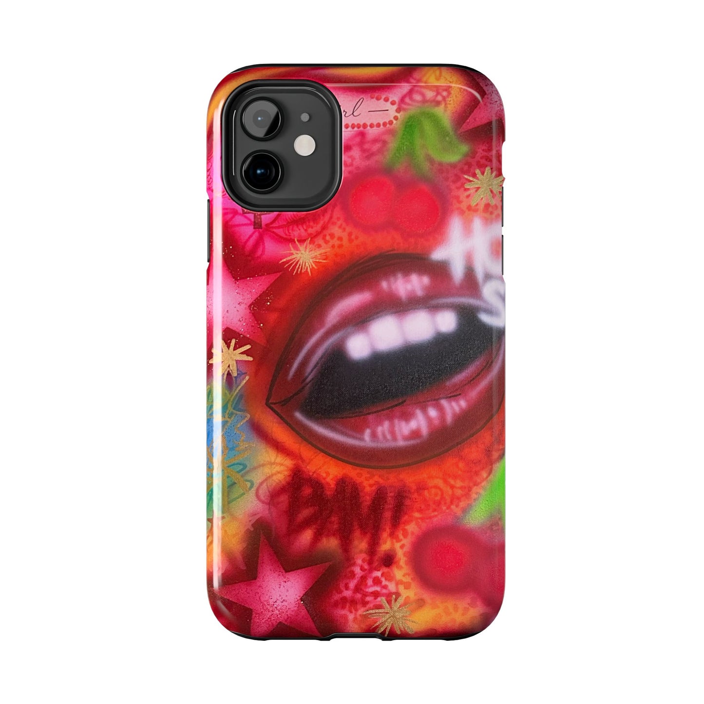 "hot stuff" airbrush iPhone case