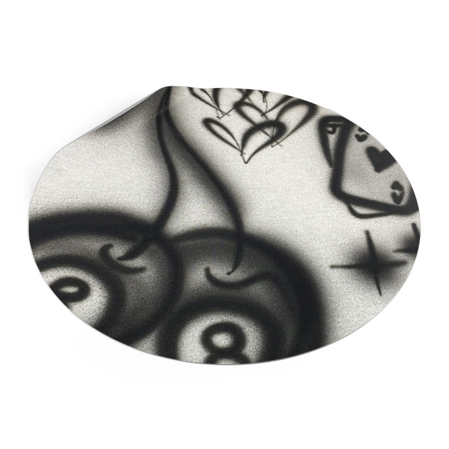 "hidden ace" airbrush vinyl sticker