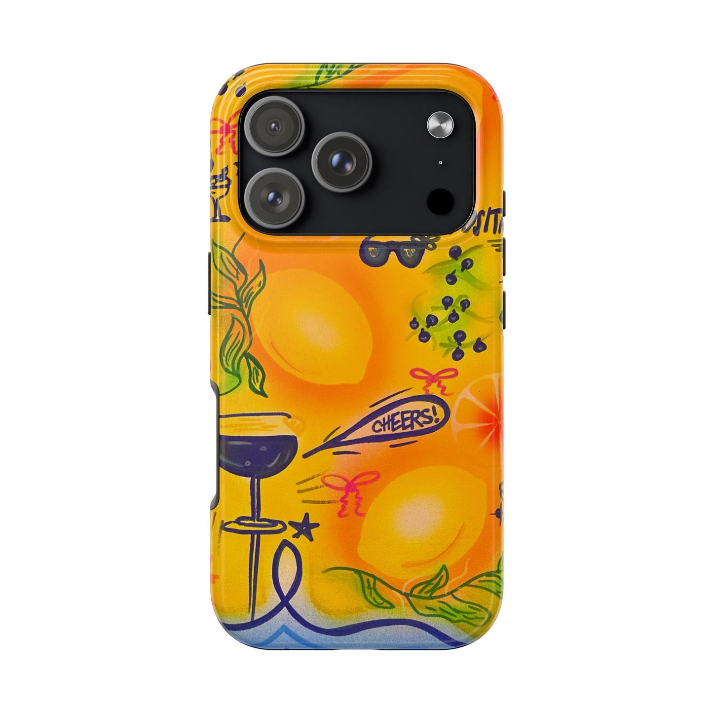 "citrus coastline" airbrush iPhone case