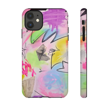 "pastel static" airbrush iPhone case