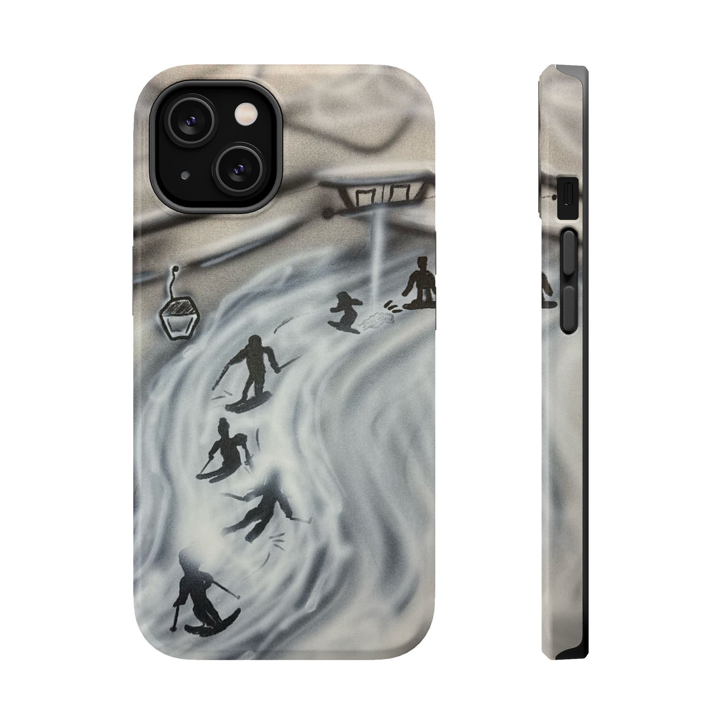 MagSafe "arctic avalanche" airbrush iPhone case