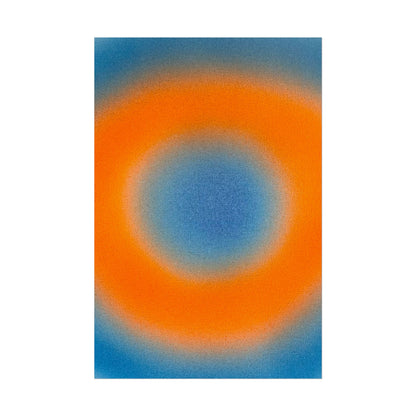 "citrus sky aura" airbrush rolled print