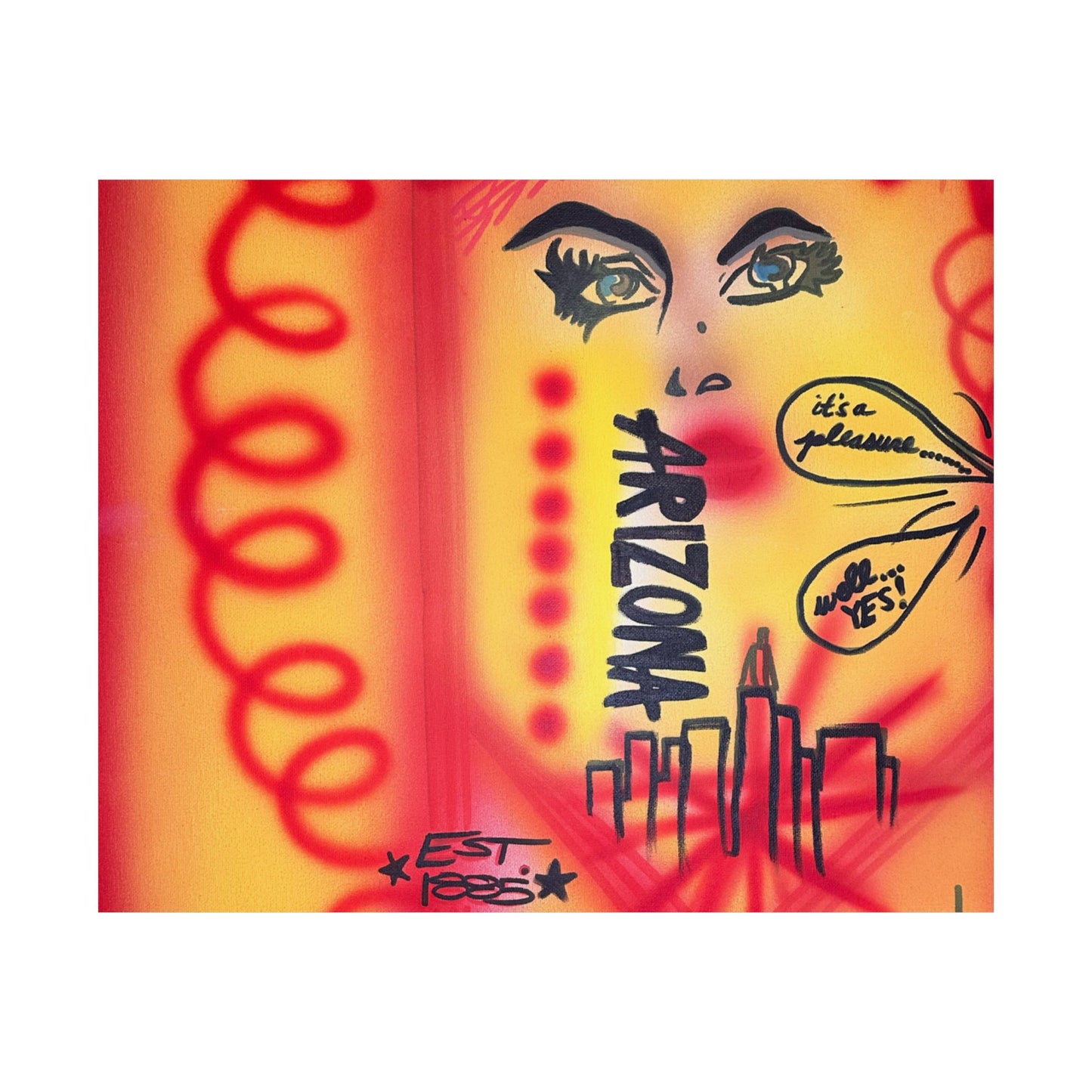 "tempe, arizona" airbrush horizontal print