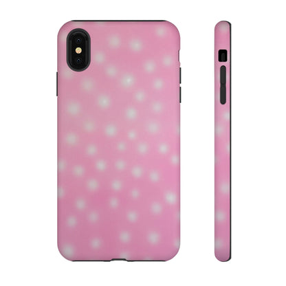 "strawberry swirl polka dot" airbrush iPhone case