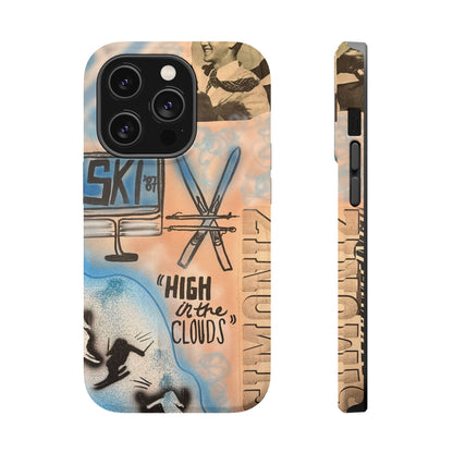 MagSafe "high in the clouds" airbrush iPhone cas