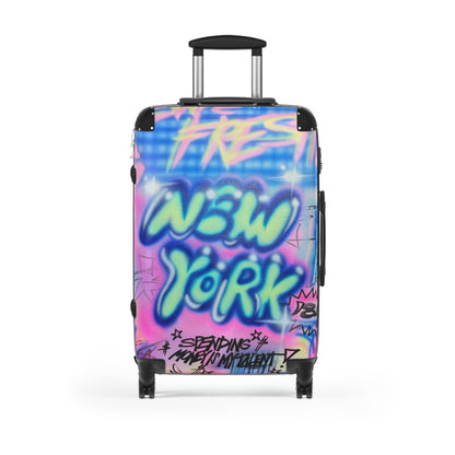 "spending $$ is my talent" airbrush suitcase