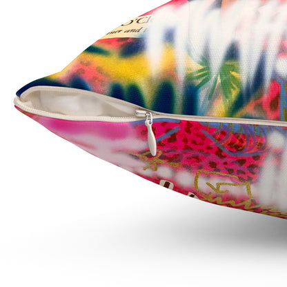 "sweet escape" airbrush pillow