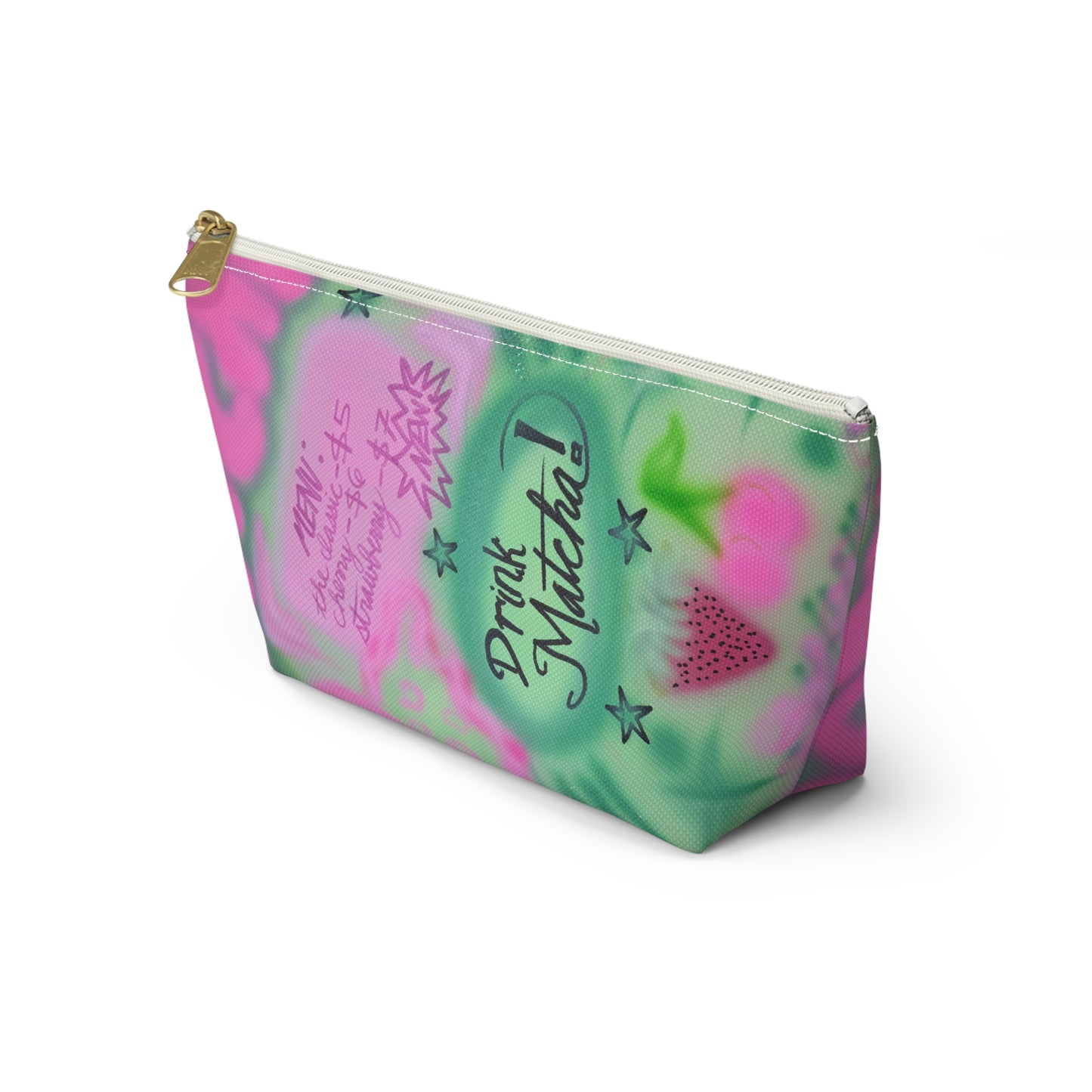 "matcha!" airbrush makeup pouch