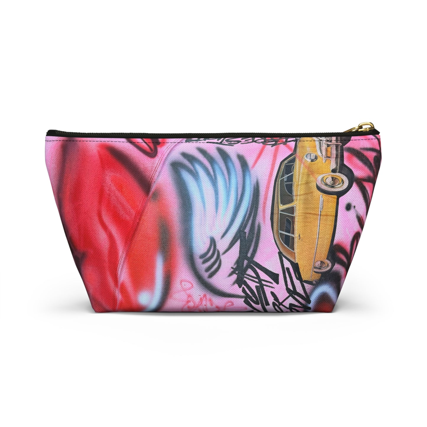 "lust or love" airbrush makeup pouch