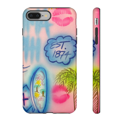 "in the wave" airbrush iPhone case