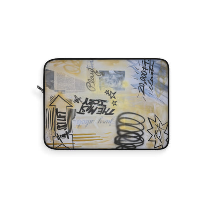 "golden glacier" airbrush laptop sleeve
