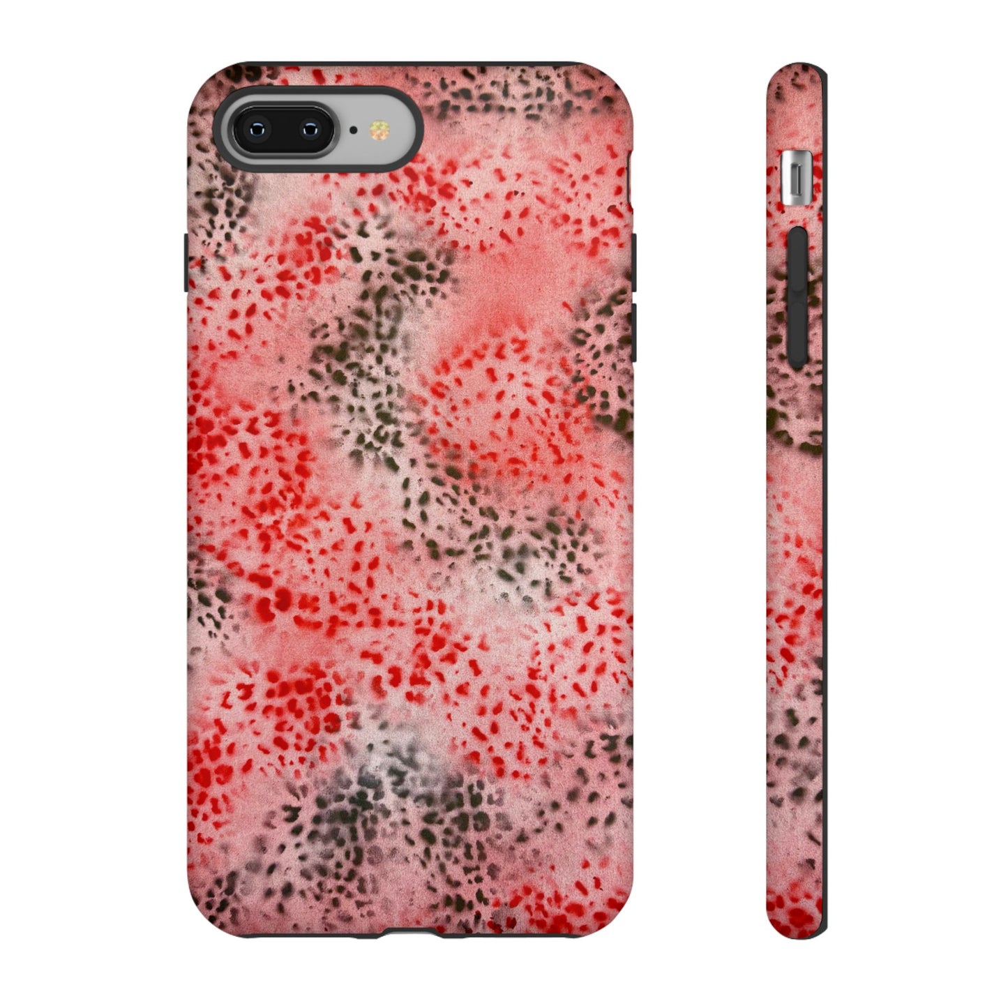 "red cheetah" airbrush iPhone case