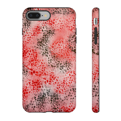 "red cheetah" airbrush iPhone case
