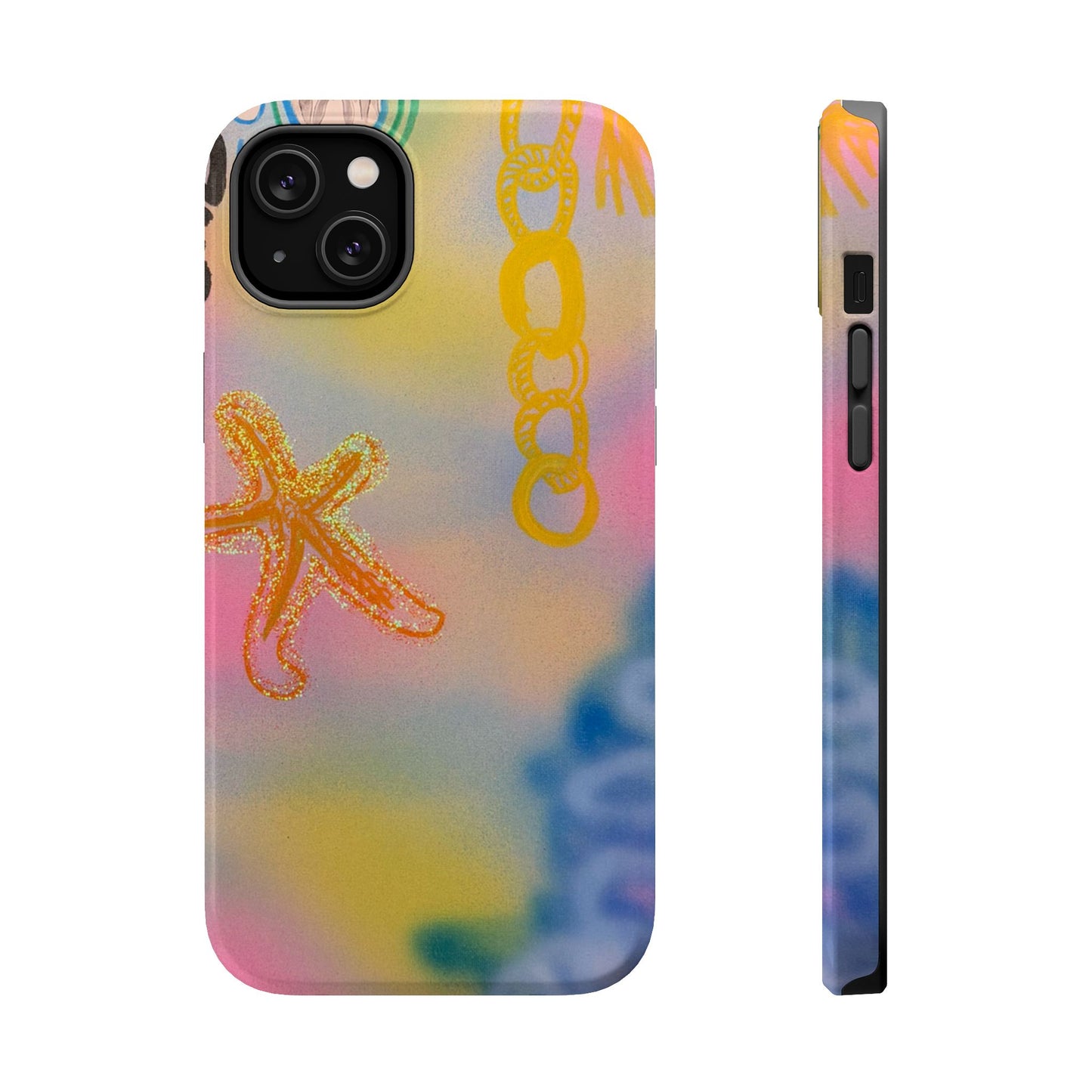 MagSafe "sweet starfish" airbrush iPhone case