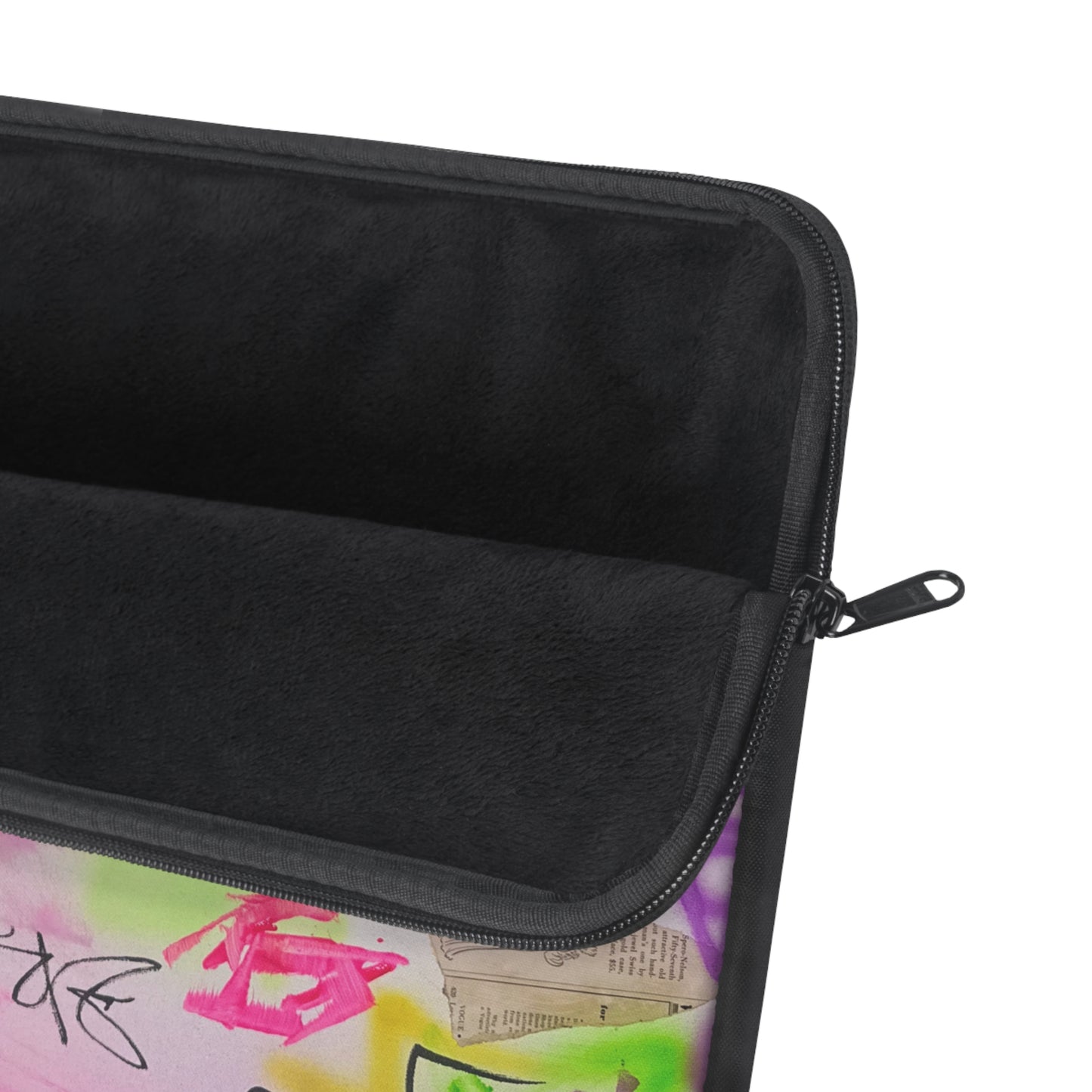 "pastel static" airbrush laptop sleeve