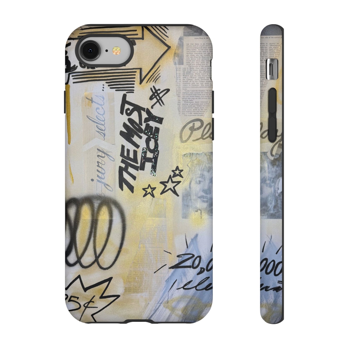"golden glacier" airbrush iPhone case