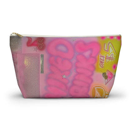 "mixed drinks" airbrush makeup pouch
