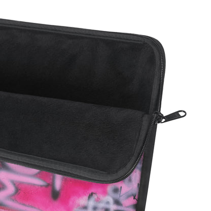 "need $$ to shop" airbrush laptop sleeve