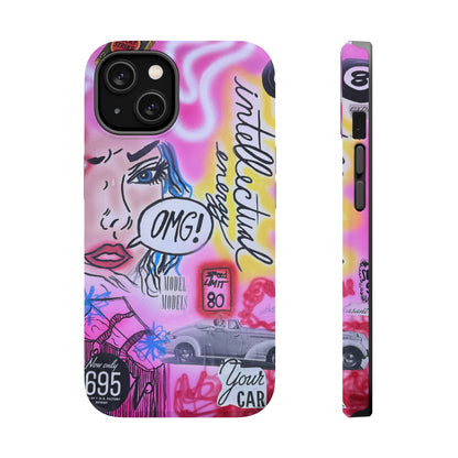 MagSafe "intellectual energy" airbrush iPhone case