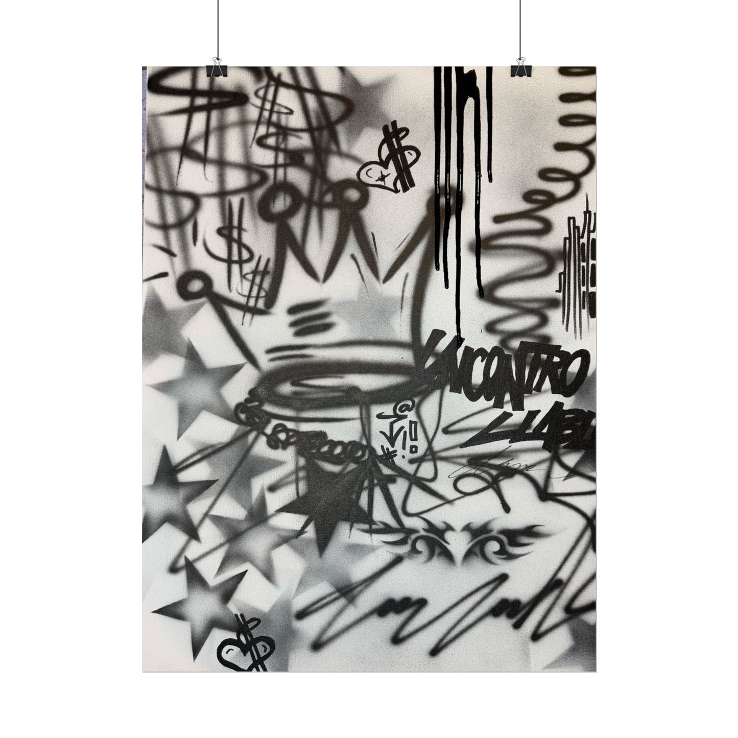 "uncontrollable lust" airbrush rolled print