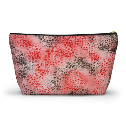 "red cheetah" airbrush makeup pouch