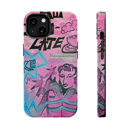MagSafe "avant le ski" airbrush iPhone case
