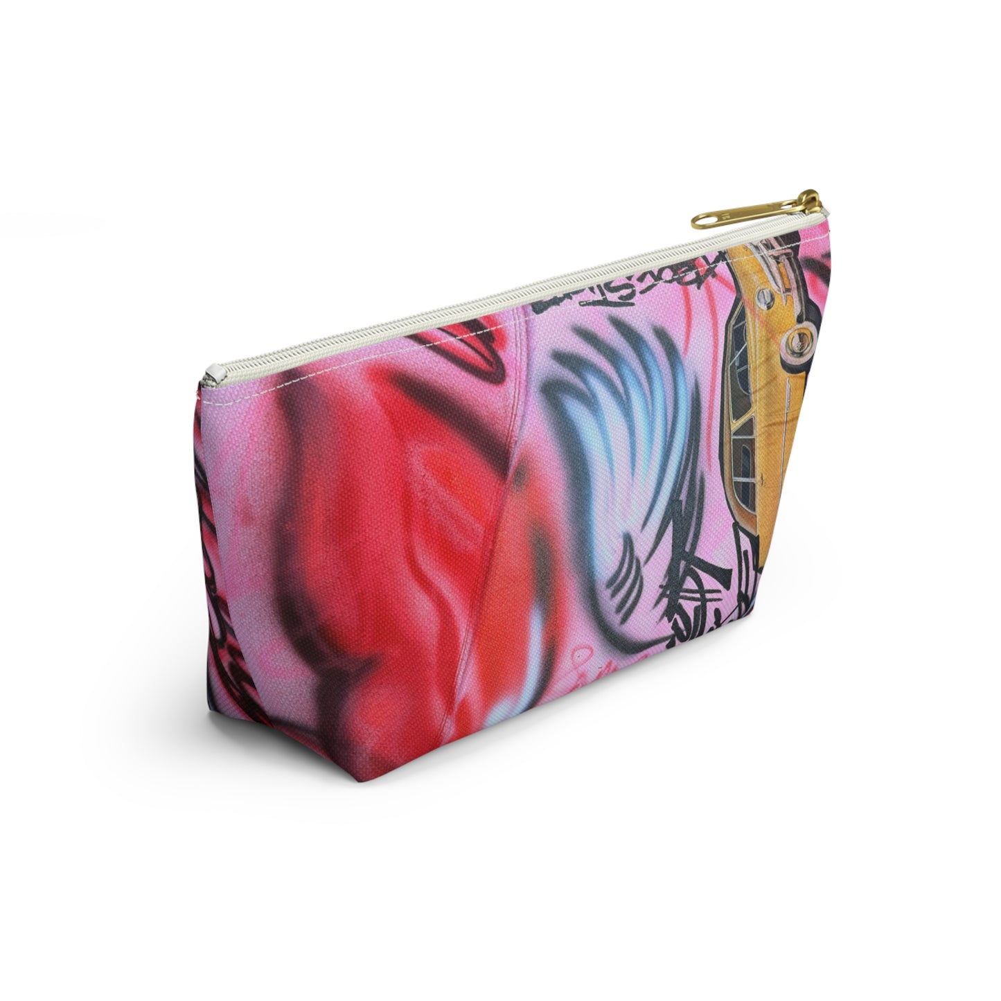 "lust or love" airbrush makeup pouch