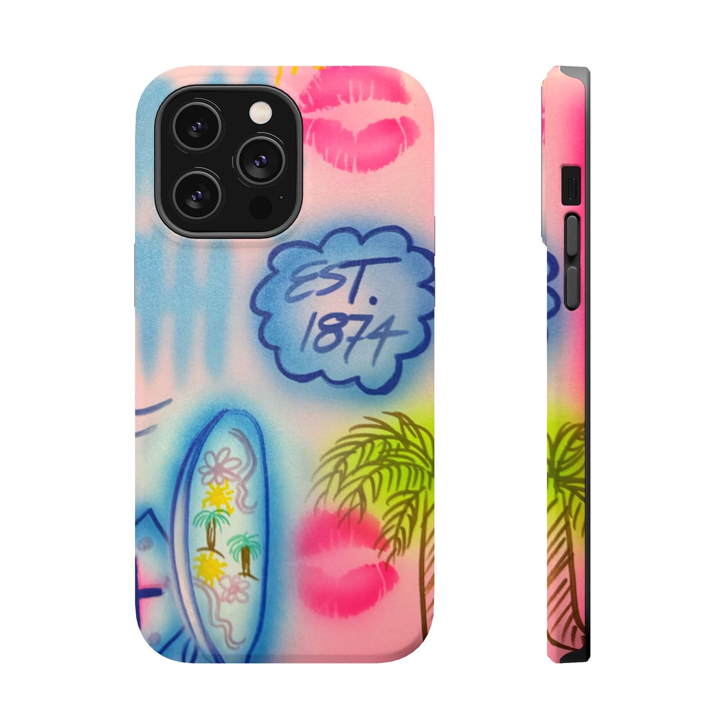 MagSafe "in the wave" airbrush iPhone case
