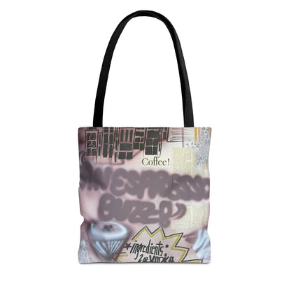 "espresso martini" airbrush tote bag
