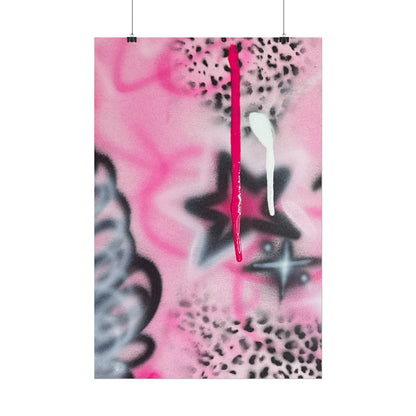 "pink cheetah" airbrush rolled print