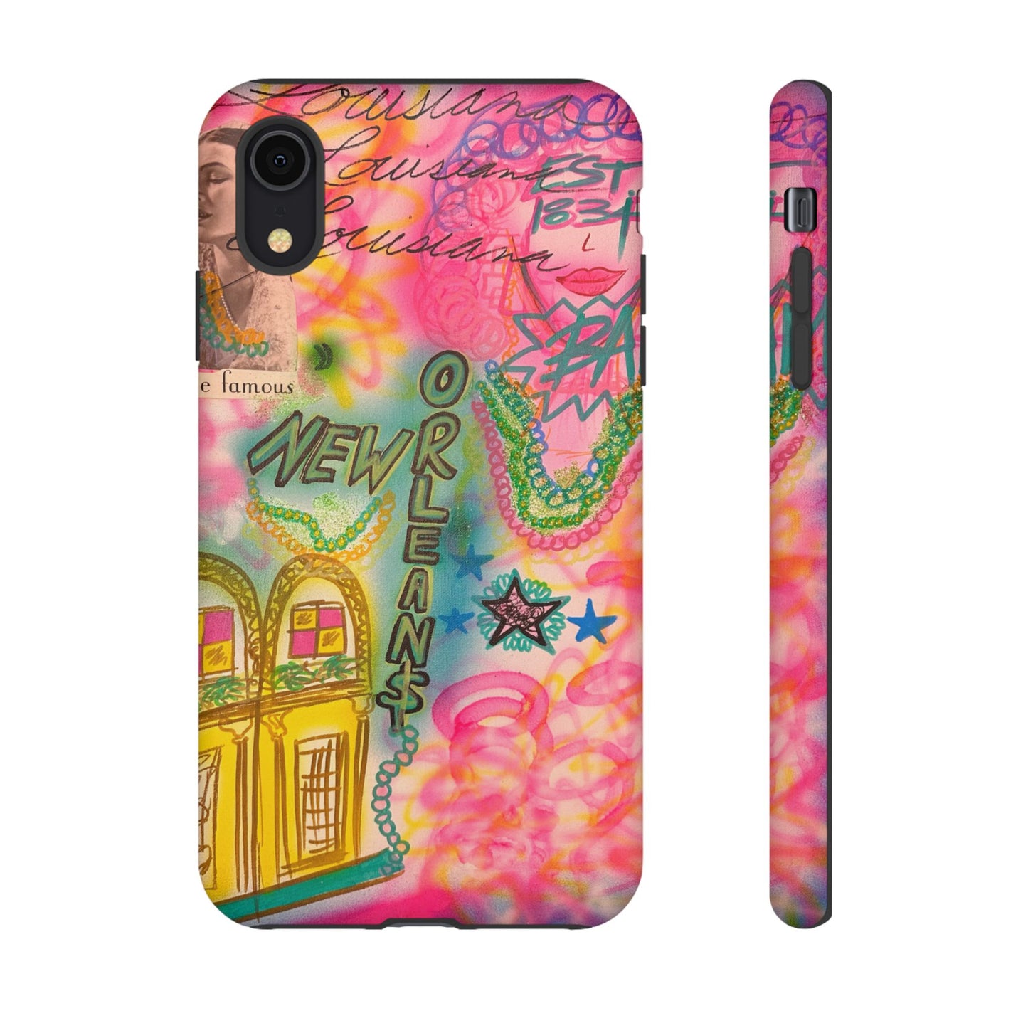 "new orleans, la" airbrush iPhone case