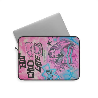 "avant le ski" airbrush laptop sleeve