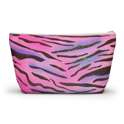 "zebra glitter" airbrush makeup pouch