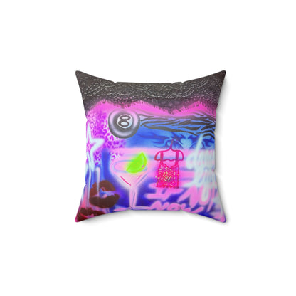 "dream life" airbrush pillow