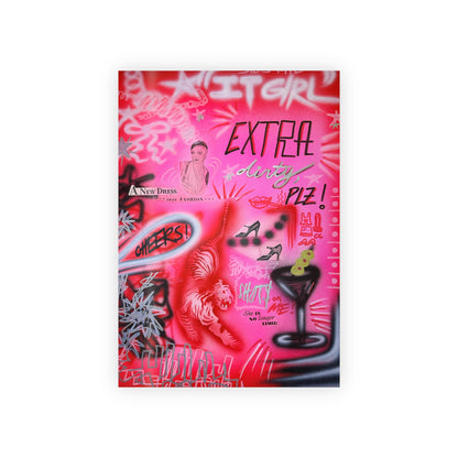 "extra dirty, plz" airbrush wrapping paper