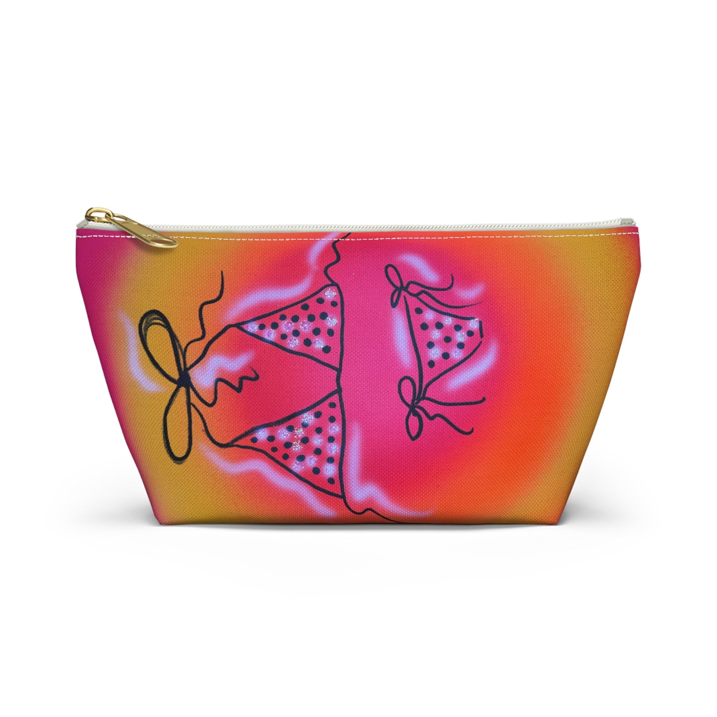 "glitter bikini" airbrush makeup pouch