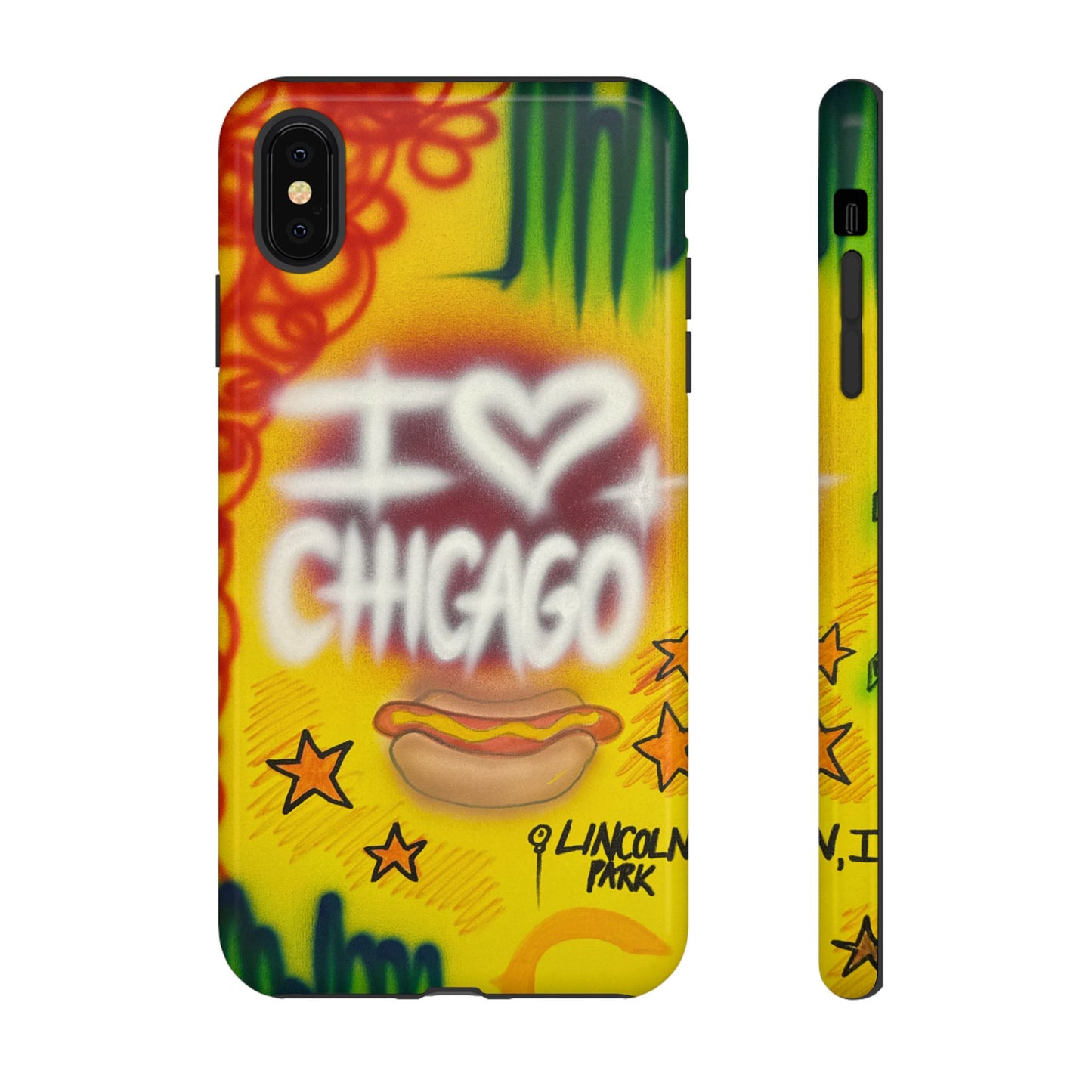 "chicago" airbrush iPhone case