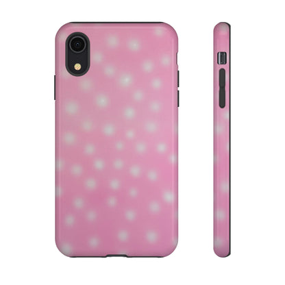 "strawberry swirl polka dot" airbrush iPhone case