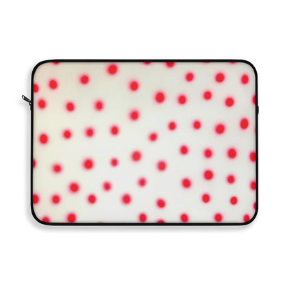 "vanilla cherry polka dot" airbrush laptop sleeve