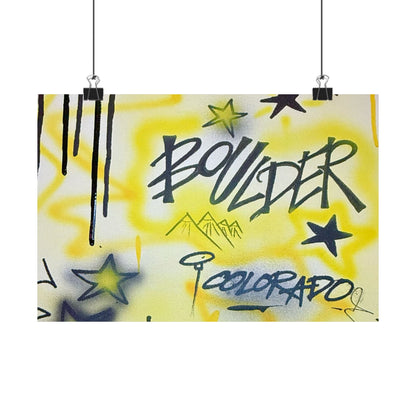 "boulder" airbrush horizontal print