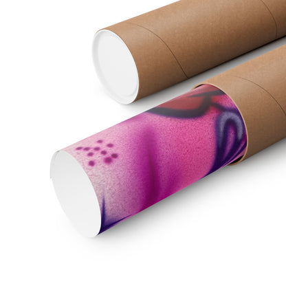 "juicy" airbrush horizontal print