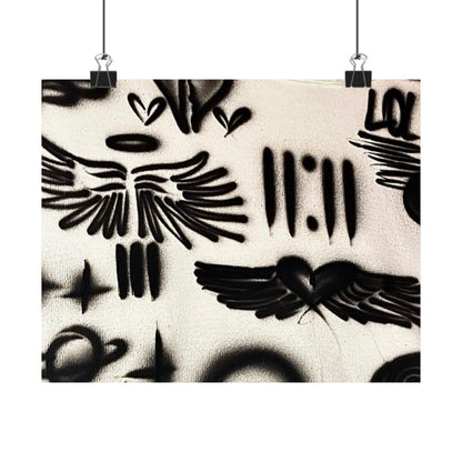 "angel energy" airbrush horizontal print
