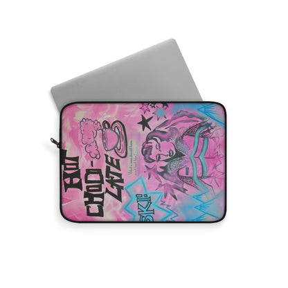 "avant le ski" airbrush laptop sleeve
