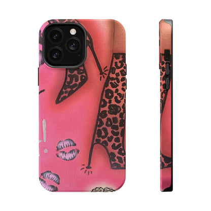 MagSafe "cheetah boots" airbrush iPhone case