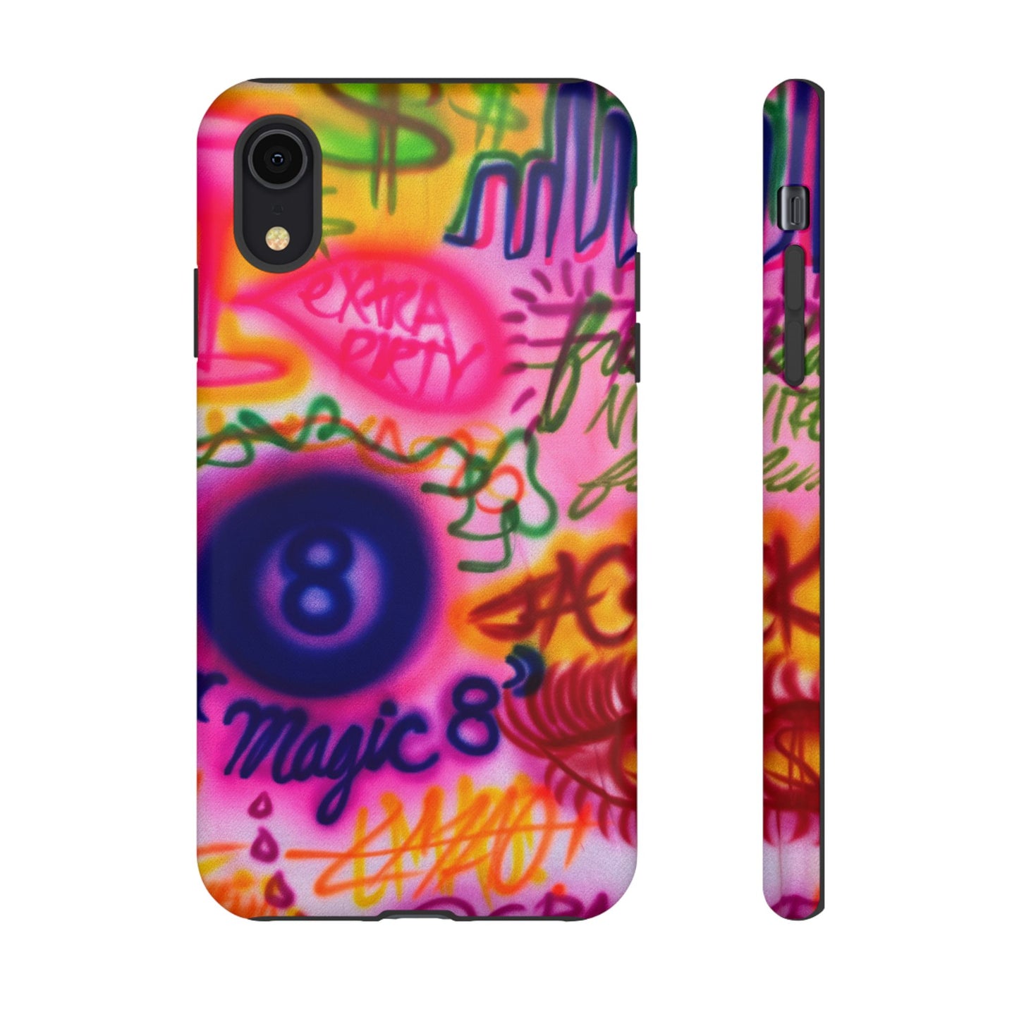 "colorful chaos" airbrush iPhone case