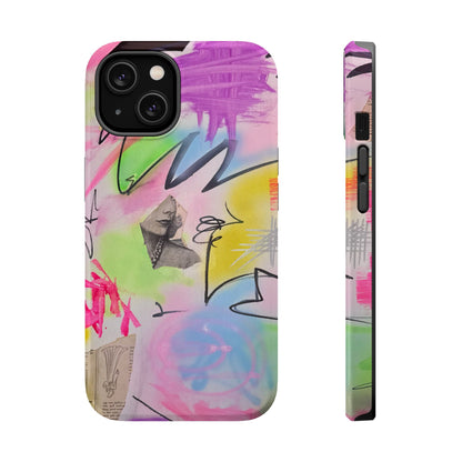 MagSafe "pastel static" airbrush iPhone case