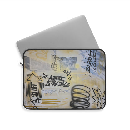 "golden glacier" airbrush laptop sleeve